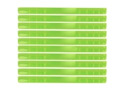Brazalete Reflectivo De Silicona Acero Para Deportes Y Ciclismo, Brazalete De Golpe Verde Con Tiras Reflectantes