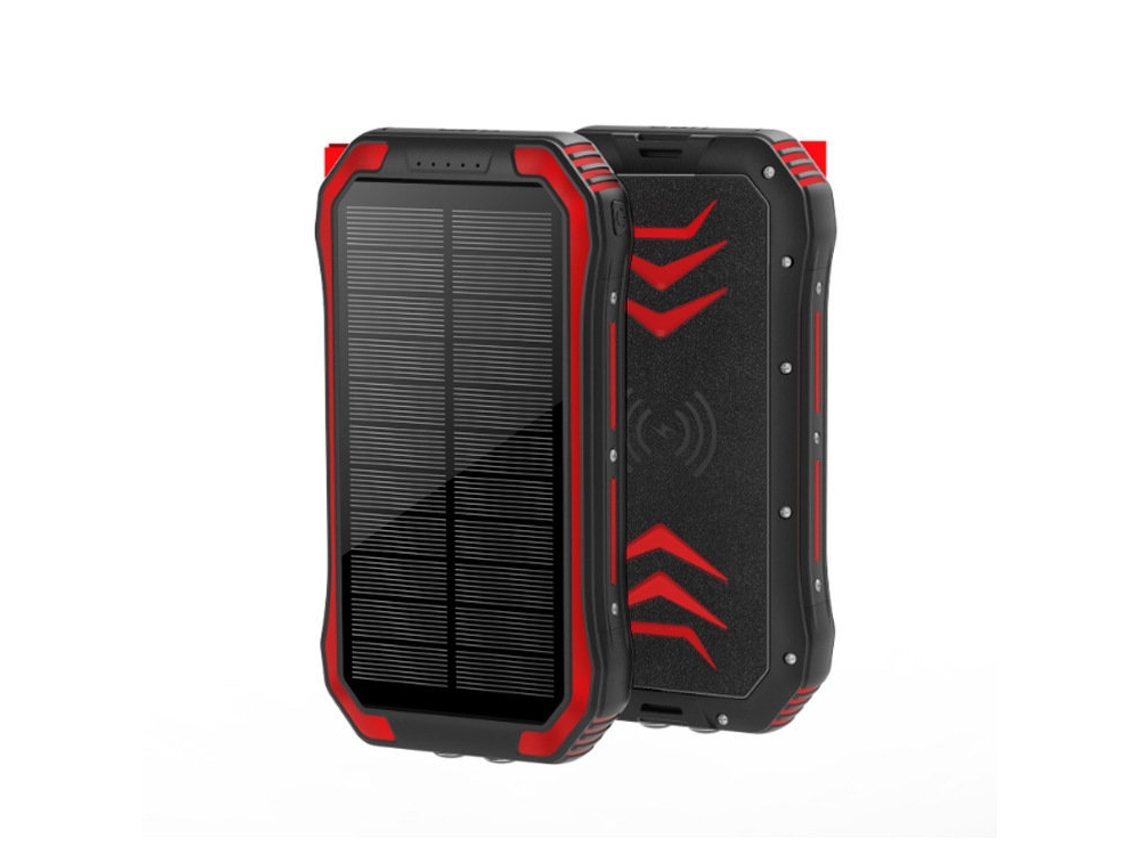 Cargador Banco Energia Sem Fast Wireld Portátil YIZHOOD Rojo