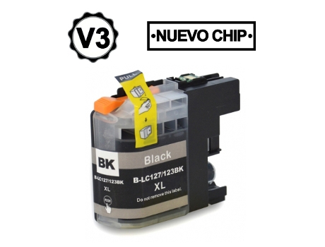 Brother Lc123Xl/Lc121Xl Negro Cartucho de Tinta GENERICO Reemplaza Lc123Bk/Lc121Bk