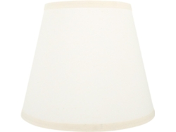 Lámpara de mesita de noche semicircular de lino color beige, cómoda y fácil de cuidar.