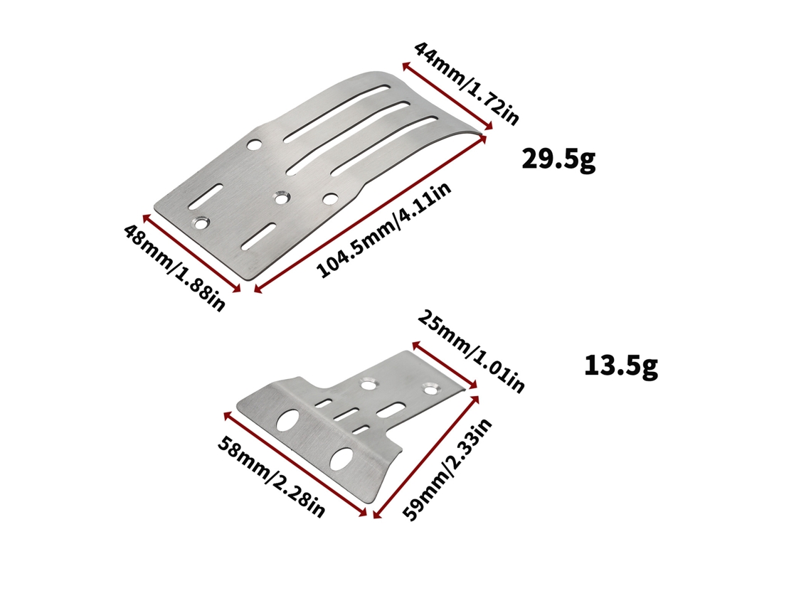 Refuerzo De Chasis De Acero Delantero Y Trasero Para Mejorar El Coche Teledirigido Tamiya Bb01 Bbx 1/10.