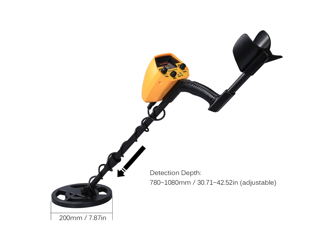 Detector De Metales De Bobina Impermeable De 7 Pulgadas Con Modos Para Todos Los Metales Y Discos, Ideal Para Monedas, Joyas, Reliquias Y Para Uso En La Playa.