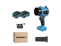 Soplador turbo eléctrico, motor sin escobillas, alta velocidad del viento, paquete de baterías 2x388vf