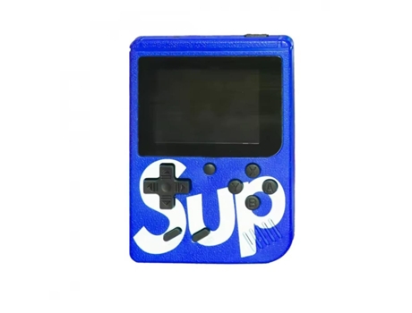 Mini Consola de videojuegos Retro KLACK K-SUP GameBox (Funciona portatil y conectada a TV) - Azul KLACK