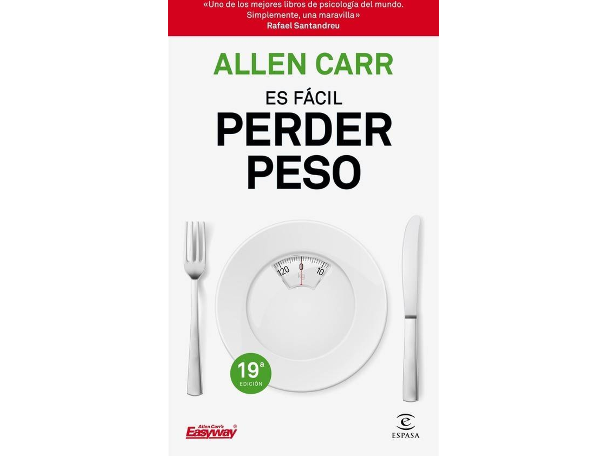 Libro Es Fácil Perder Peso de Allen Carr (Español)