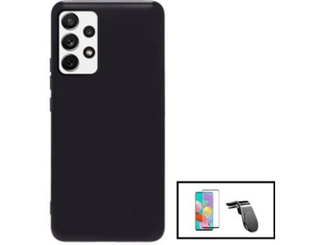 Kit Carcasa + Protector de Pantalla + Soporte Samsung Galaxy A33 5G GIFT4ME Negro