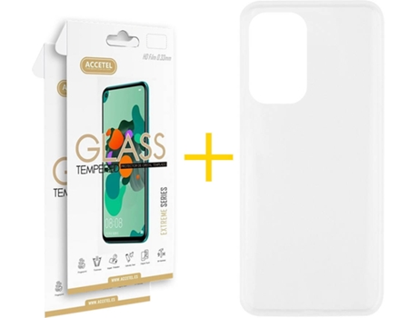 Carcasa + 2 Protectores de Pantalla para Xiaomi MI 11X Pro ACCETEL Transparente Claro