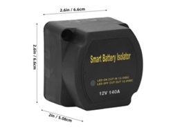 Kit cargador automático de doble batería de 12 V y 140 A con aislador para camiones
