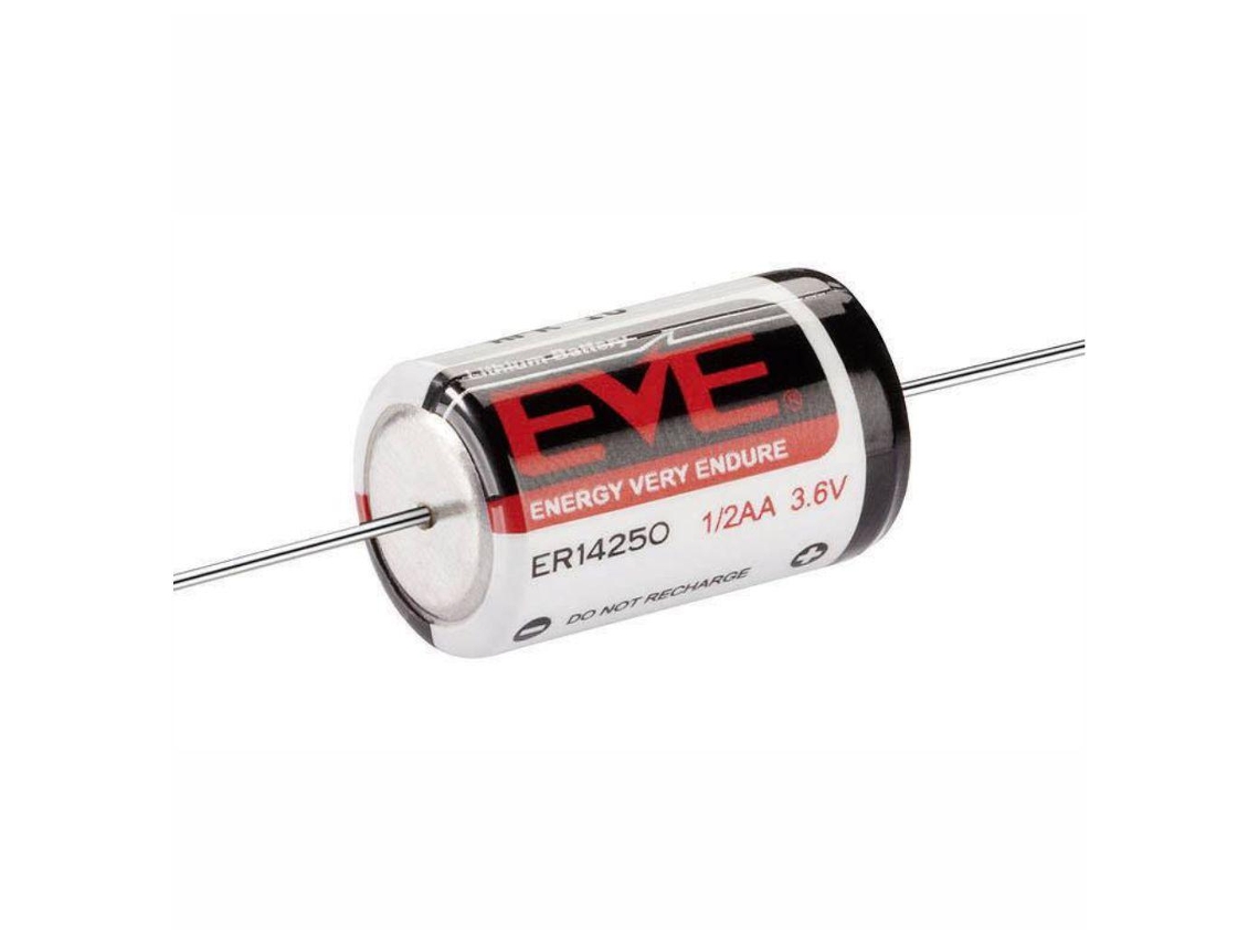 Batería de litio 1/2AA ER14250 3,6 V con cables 1200 mA
