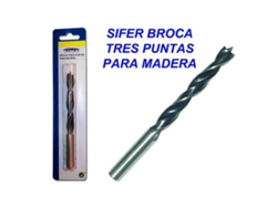 Sifer broca tres puntas para madera 10