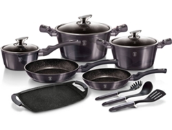 Batería de Cocina BERLINGER HAUS Carbon Pro Gris (12un)