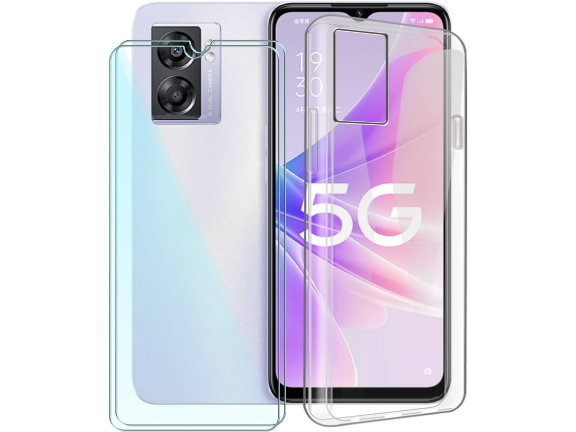 Conjunto de Protectores de Pantalla Protetora para Oppo A57 5G HONGWE. Transparente (2un)