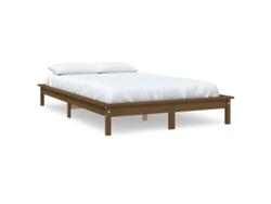 Maison Exclusive - Estructura De Cama Madera Maciza De Pino Marrón Miel 160x200 Cm