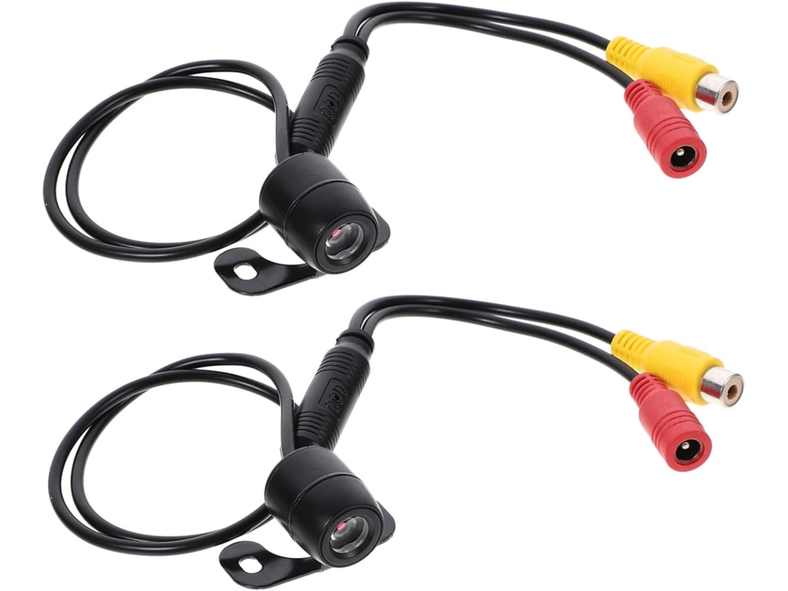 Kit De 2 Peças Para Câmera De Ré Veicular À Prova D'água Com Lente Grande Angular