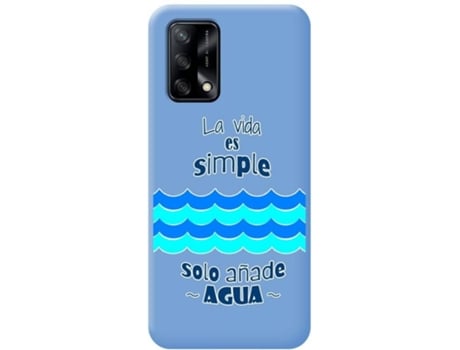 Carcasa Oppo A74 4G TUMUNDOSMARTPHONE Agua Azul