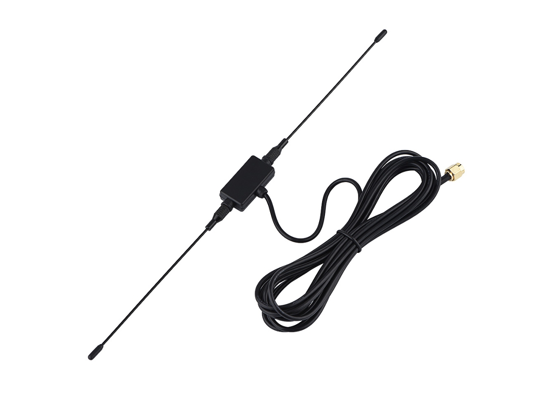 Antena con amplificador de señal y conexión SMA macho