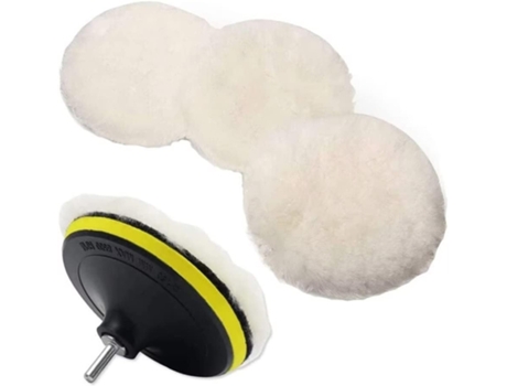 Almohadilla de Pulido, 6 Almohadillas de Pulido de Lana de 6 Pulgadas para Taladro con Adaptador de Taladro M14 BISBISOUS