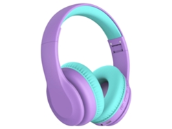 Auriculares Bluetooth para Niños con Límite de Volumen 85/94Db Bluetooth 5.3 con Micrófono Incorporado Morado YEMAESRE