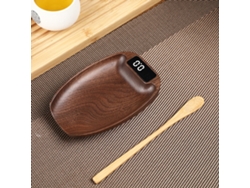 (color Madera Natural) 100 G/0,1 G, Báscula Electrónica Digital De Alta Precisión Para Mostradores De Barra De Cocina Y Cucharones Para Té.