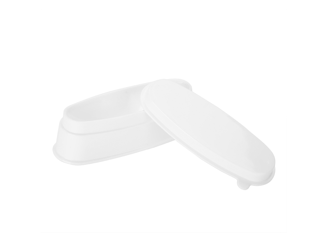 Bandeja Portátil Blanca Para Polvo De Uñas, Molde Para Manicura, Recipiente Para Uñas