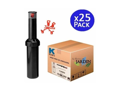 Aspersor Turbina Krain Minipro 1/2'' Alcance 5,1 a 9,1 M Pack 25 K RAIN