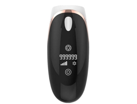 Depiladora de Luz Pulsada Ipl 990.000 Flashes con 2 Modos y 5 Niveles de Energía negra BISBISOUS