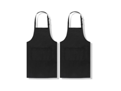 Delantal De Chef Para Cocinar Y Asar, Ajustable, De Algodón, Con Bolsillos Prácticos Y Amplia Cobertura, Suave Y Cómodo, Lavable A Máquina Para Uso Di