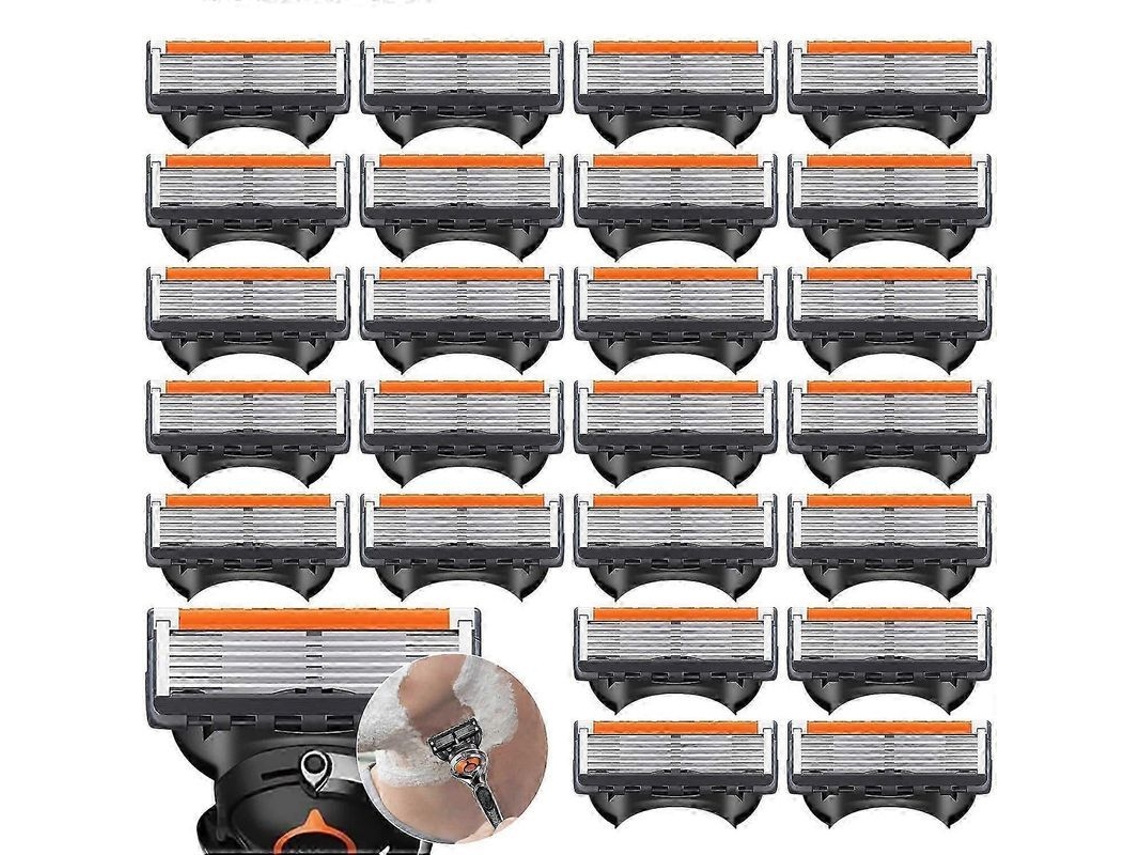 Cuchillas De Afeitar Proglide, 24 Cuchillas De Repuesto, Kit Económico Para Afeitado Húmedo Masculino Proglide