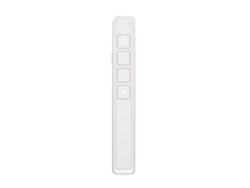 Presentador multimedia de PowerPoint inalámbrico y recargable de 2,4 GHz con puntero láser, color blanco. Elisefashion