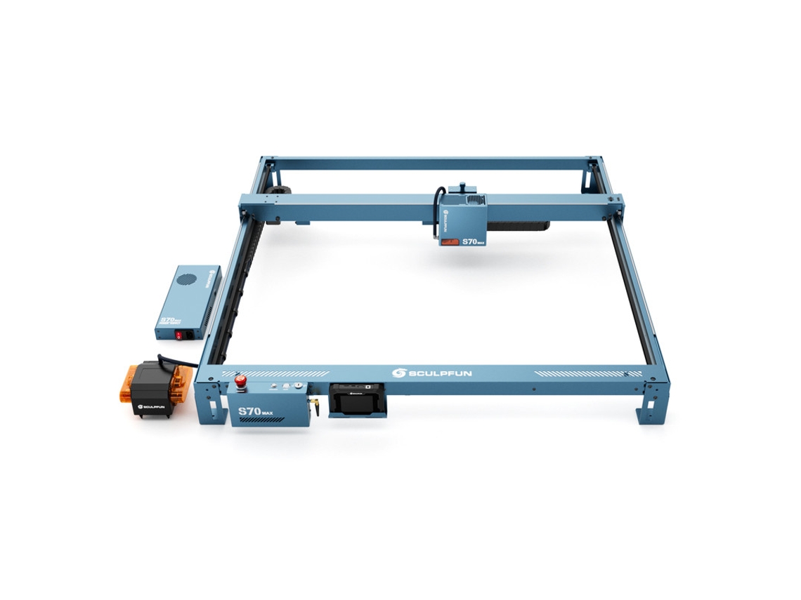 Grabador Láser Sculpfun S70 Max De 70 W Con Kit De Asistencia De Aire, Área De 830 X 800 Mm Y Enfoque Automático