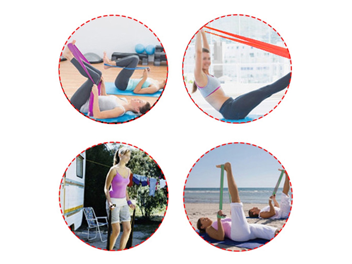 Banda Elástica De Resistencia Para Entrenamiento De Dominadas, Fitness, Yoga Y Levantamiento De Pesas, 208 Cm, Tomshoo