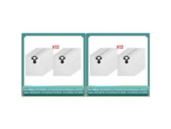 24pcs Dust Bags For Nilfisk 107419593 Attix33/44,vl200aero 20/21,aero 25/26/31,vc2010l/vc2511 Vacuum Cleaner Parts