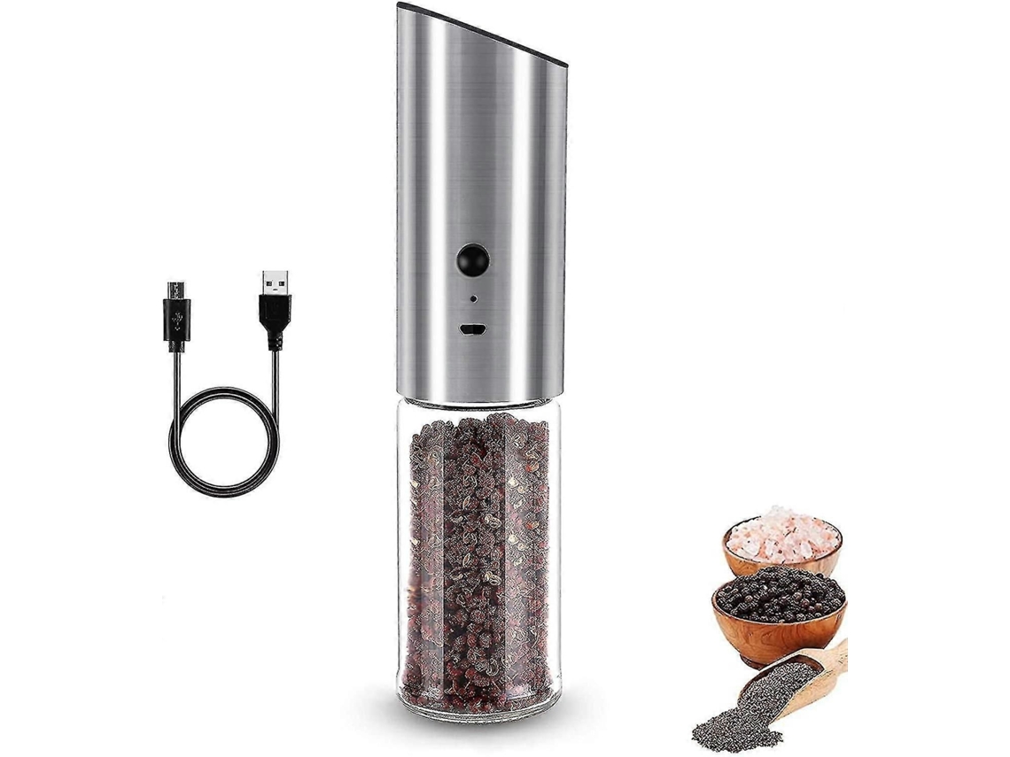 Molinillo automático de sal y pimienta recargable por USB GOKOCO