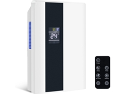 Deshumidificador Nettlife de 2000 ml con control remoto, temporizador de 24 horas, limpieza UV y modo de espera (blanco)