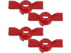 Juego De 4 Manijas Para Válvulas De Bola De 8 X 6 Mm En Aleación De Aluminio.