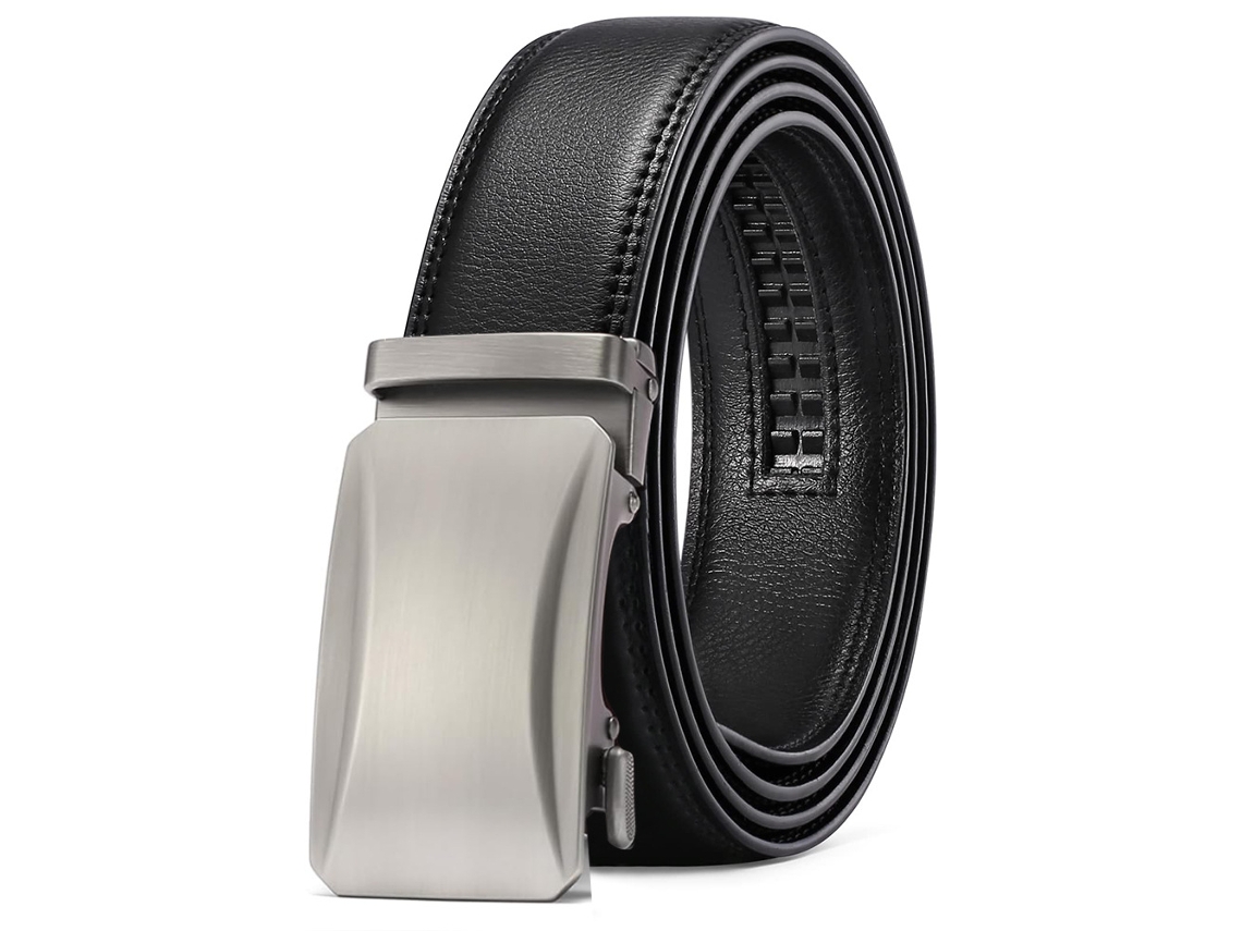 Cinto Chrui De Couro Masculino Com Catraca, Microajustável, 145 Cm (08")