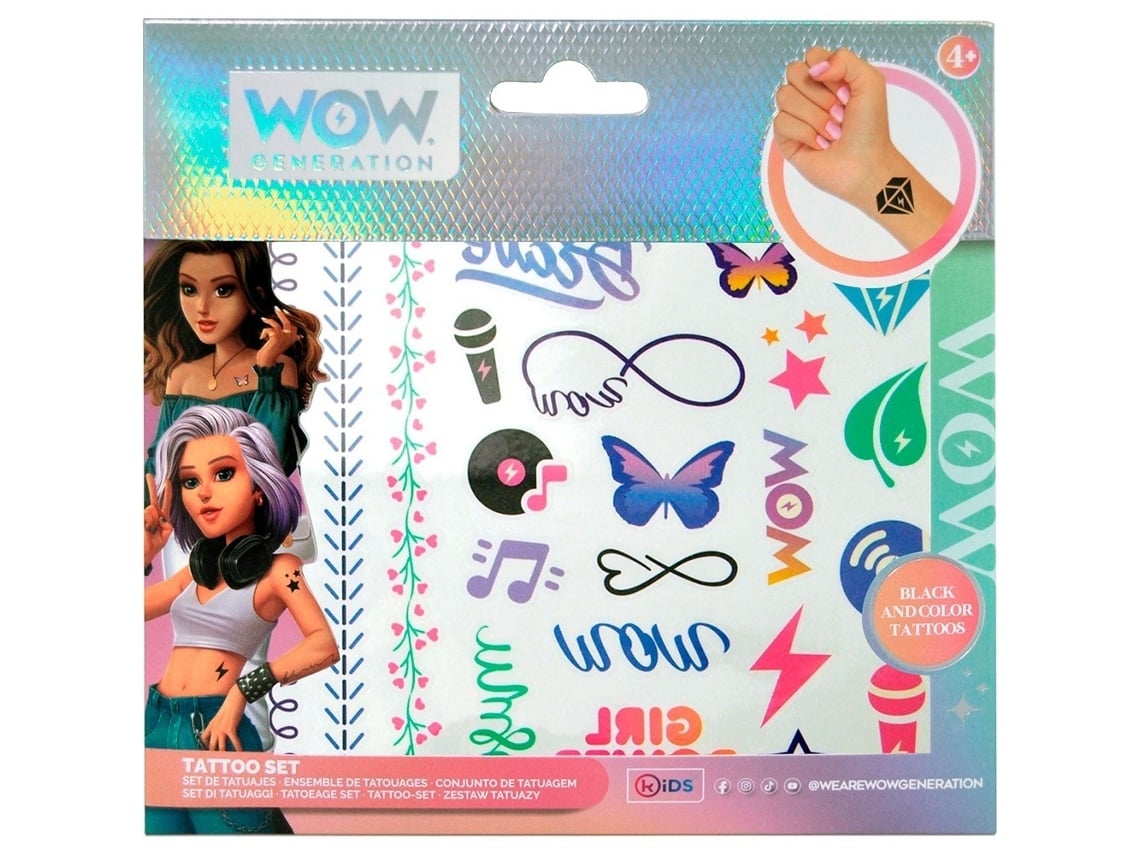 Set 50 Tatoos WOW GENERATION WOW GENERATION