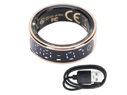 Anillo Inteligente Con Pantalla Bluetooth, Contador De Pasos, Rastreador De Salud Y Condición Física, Resistente Al Agua 1atm