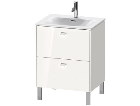 Pedestal de lavabo DURAVIT Brioso vertical 62,0 x 47,9 cm 2 cajones incl. recorte de sifón y delantal para lavabo Viu 234463