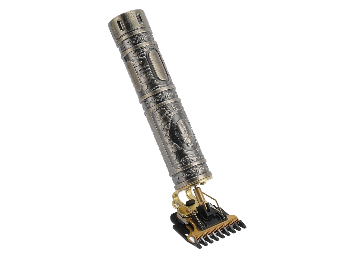 Juego De Tijeras Eléctricas Profesionales Inalámbricas Recargables Para Hombre, Barbero, Kit De Corte Dorado
