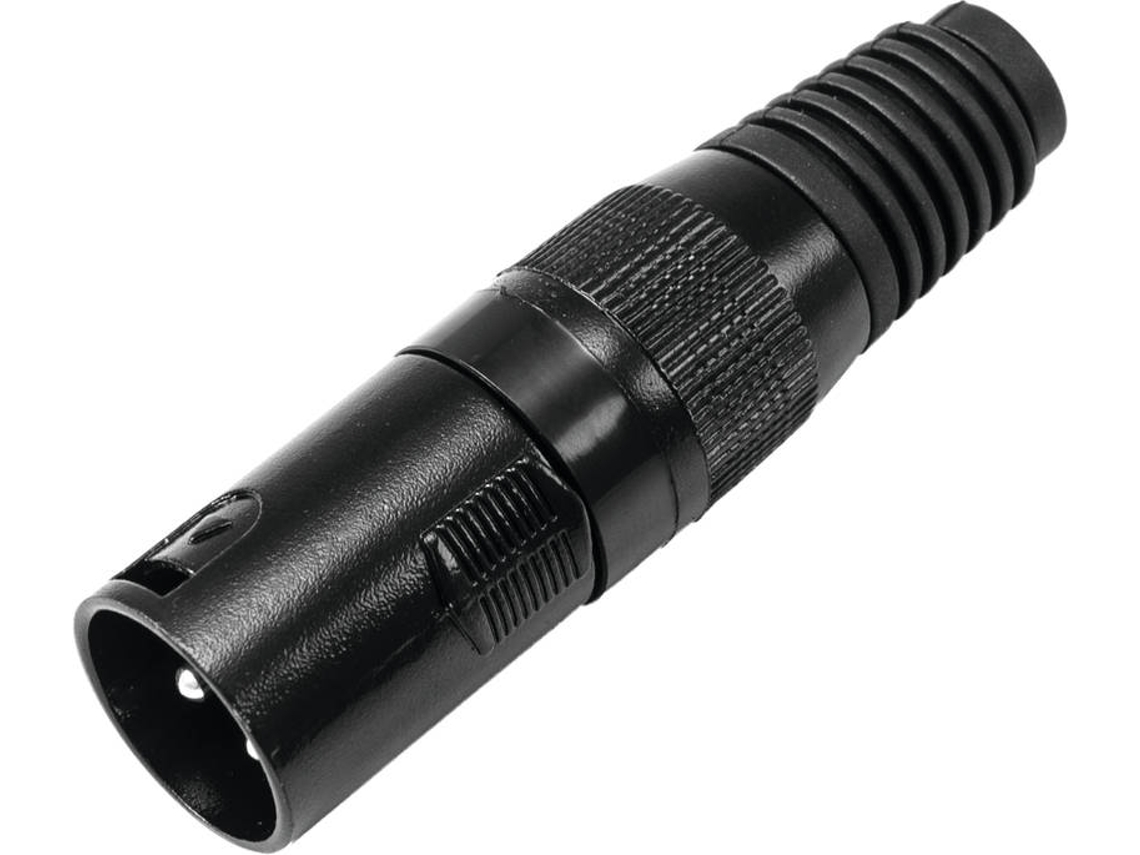 Conector OMNITRONIC Xlr Plug 3Pin Negro Housing 10X