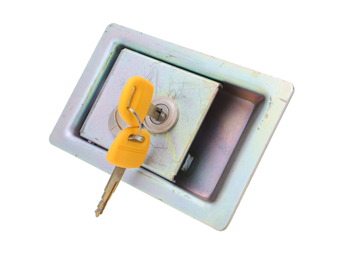 Cerradura De Puerta Lateral Para Bomba Hidráulica De Excavadora Komatsu Pc200 Con Llaves, Acero Aleado.