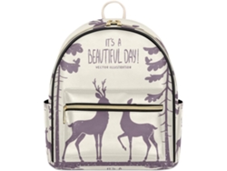 Mochila Cuero Tropicallife Estampado Ciervo Para Mujeres Niñas Niños Ideal Escuela Viajes Como Bolso Hombro