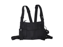 Mochila de pecho ajustable con múltiples bolsillos