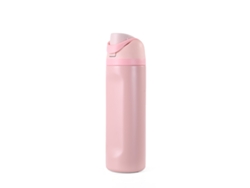 Vaso térmico Siurn con tapa elástica, revestimiento de acero inoxidable, 24 oz (rosa)