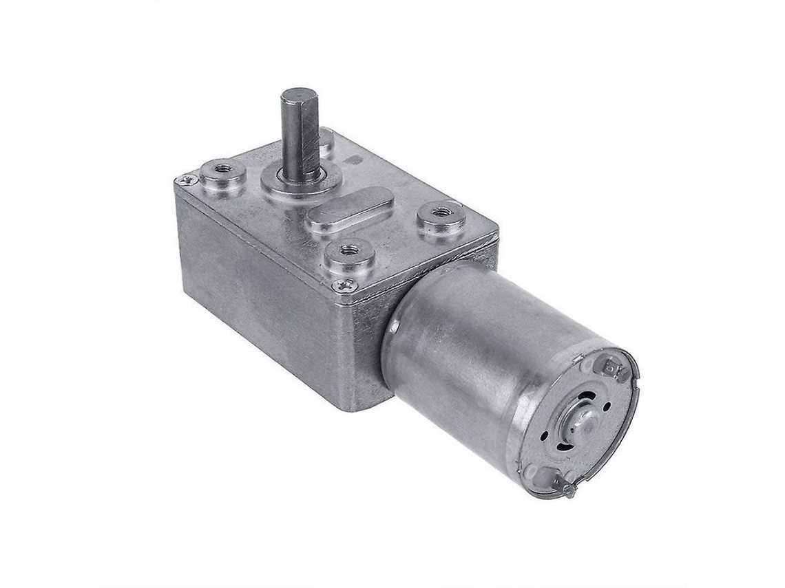 Motor Eléctrico 12v Reversible Reductor Worm Gear Alta Torque 40rpm Para Ventanas Puertas Winch