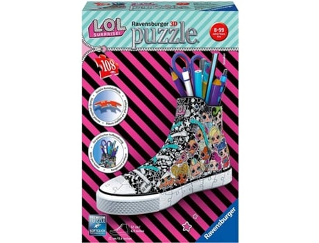 Puzzle 3D RAVENSBURGUER Puzzle 3D Lol Zapatilla (108 piezas)