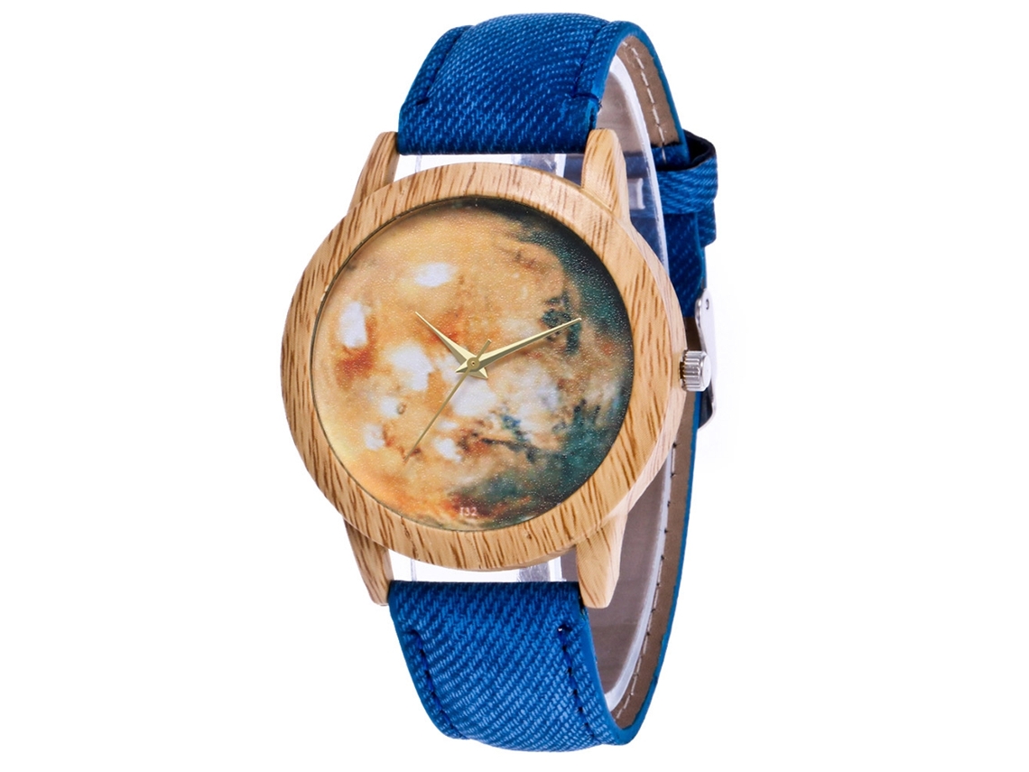 Reloj De Pulsera Analógico De Cuarzo Unisex Zhoulianfa, Moderno, Azul, Duradero.