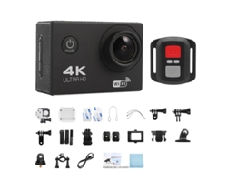 (negro, Solo Cámara) Cámara De Acción Wifi Ultra Hd 4k 30fps De 2.0 Pulgadas, Resistente Al Agua