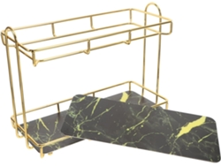 Estantería De Almacenamiento De Acero De 2 Niveles, Gran Capacidad, Carbono Negro, Fácil De Usar.